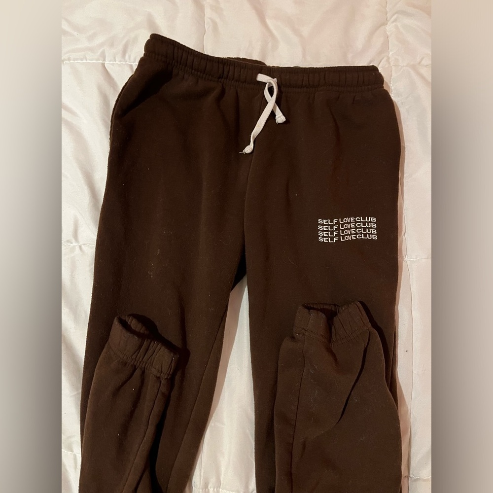 boutique brown sweatpants